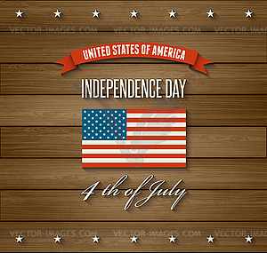 United States flag - vector clip art