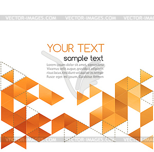 Abstract template background with triangle - vector clipart