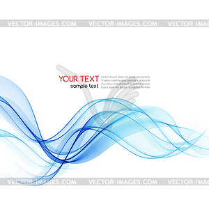 Abstract color wave design element - vector clip art