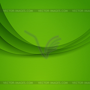 Green Template Abstract background with curves line - vector clipart