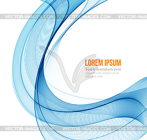Abstract color wave design element - vector clipart
