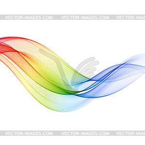 Abstract color wave - vector image