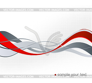 Abstract color wave design element - vector clipart