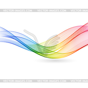 Abstract color wave - vector image