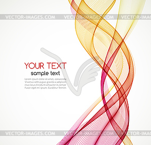 Abstract background, futuristic wavy - vector clipart