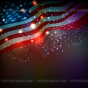 Abstract background for 4th of July - vector clipart