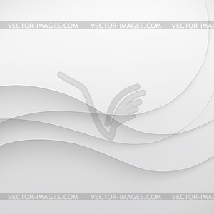 White elegant business background wave lines wavy - vector clipart