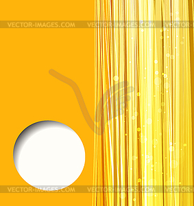 Abstract orange background with lines - vector image