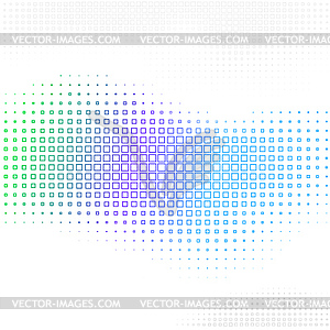 Abstract background with halftone square shapes - vector clipart