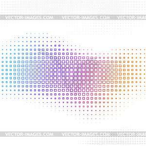 Абстрактный фон с квадратными полутонами - векторный клипарт / векторное изображение