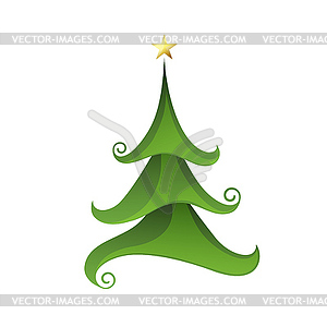 Merry Christmas tree  - vector image