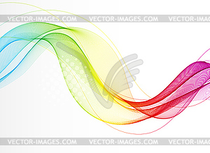 Abstract background with smooth color wave - vector clipart