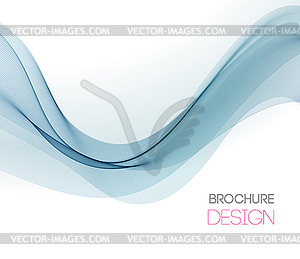 Abstract background with smooth color wave - vector clipart