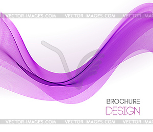 Abstract background with purple smooth color wave - vector clip art