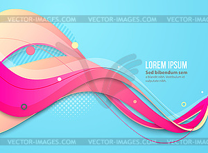 Modern colorful flow poster. Wave Liquid shape colo - vector clip art