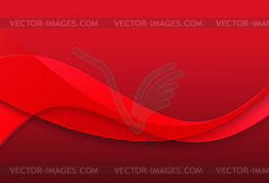 Red color background abstract art . Modern - vector image