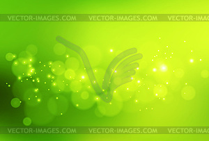 Abstract background green and fresh bokeh - vector clip art