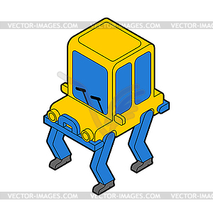 Cartoon car toy . Auto plaything - vector image