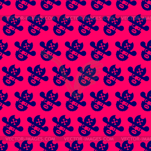 Cartoon pirate pattern seamless. filibuster - vector image
