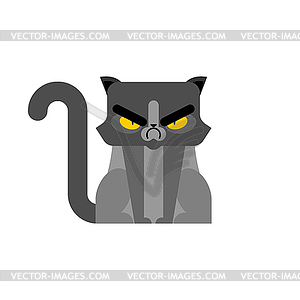 Grumpy Cat . Angry pet - vector clipart / vector image