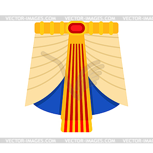 Pharaoh Loincloth . Rulers of ancient Egypt clothes - vector image