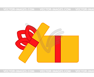 Open gift box . place for your object - royalty-free vector image