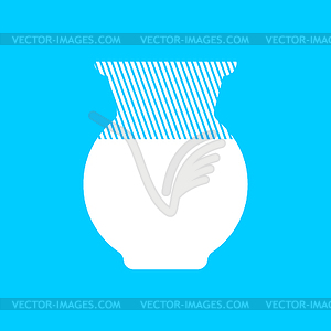 Jug of milk icon for milk packaging - vector clip art