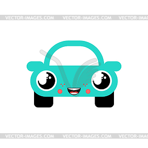 Cartoon Cute car . Sweet auto - vector clip art