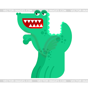 Cute dinosaur. funny dino. Pretty Tyrannosaurus - vector clipart