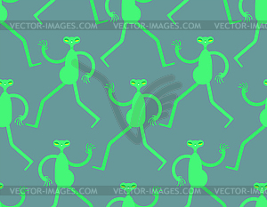 Aliens pattern seamless. UFO background - vector clipart