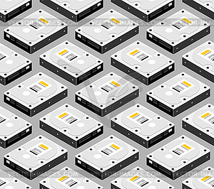 Hard drive pattern seamless. Hdd background - vector clipart