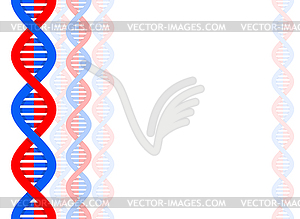 Фон нити ДНК. Дезоксирибонуклеиновая кислота - векторный клипарт