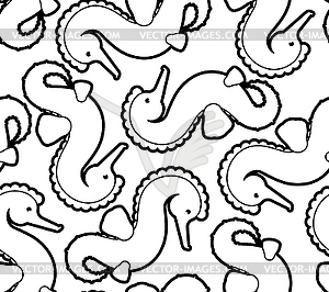 SeaHorse pattern seamless. Sea Horse background. Se - vector EPS clipart