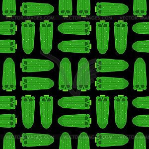 Skull Cucumber pattern seamless. Deadly scary - vector clip art
