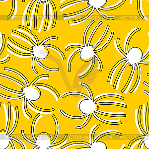 Spider pattern seamless. Arthropod animal - vector clipart