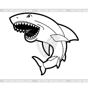 Shark icon sign . Sea predator symbol. illustrati - royalty-free vector image