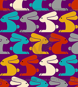 Hare pattern seamless. rabbit background. bunny - vector image