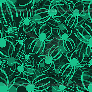 Spider pattern seamless. Arthropod animal - vector image