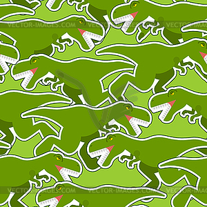 Dinosaur Tyrannosaur pattern seamless. T-rex - vector clipart