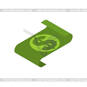 Dollar . Paper money. Cash - vector image