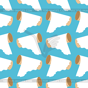 Last piece on toilet paper roll pattern seamless. - vector clipart