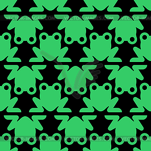 Frog symbol pattern seamless. Toad background. - vector clip art