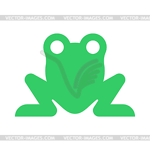 Frog symbol. Toad icon sign - vector clip art