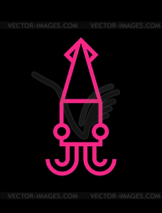 Squid logo Concept version. - vector clipart