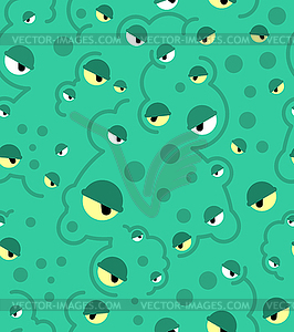 Monster face pattern seamless. Teeth and jaws of - vector clipart