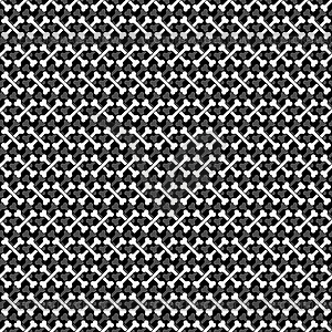 Bones pattern seamless. Crossbones Halloween - vector image