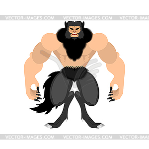 Werewolf . werwolf Monster. wolfman monstrosity i - vector image