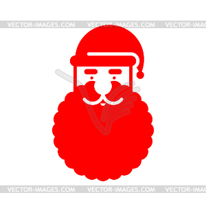 Santa sign icon. Santa claus symbol new year and - vector image