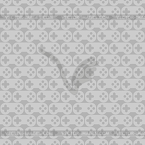 Joystick pattern seamless. gamepad background. Vide - vector clip art