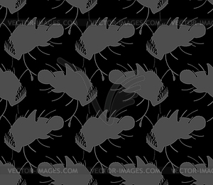 Angler Deep sea fish pattern seamless. Deep-sea fis - vector clipart